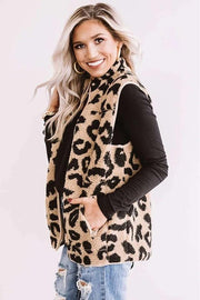 leopard furry top