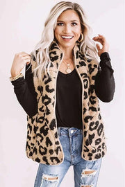 leopard furry top