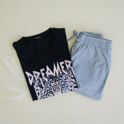 UPTOWN Lightweight Joggers in Grey Plaid