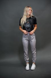 UPTOWN Lightweight Joggers in Grey Plaid