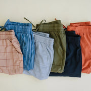 UPTOWN Lightweight Joggers in Grey Plaid