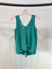 Hi low sleeveless tank top