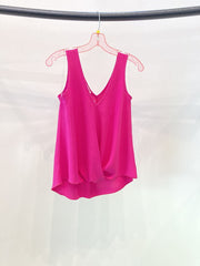 Hi low sleeveless tank top