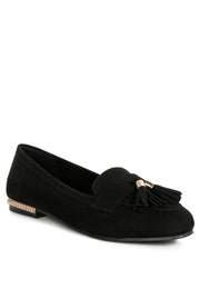 Atrika Faux Suede Tassel Loafers