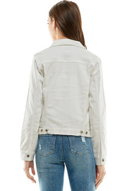 Spandex  Ladies  Casual Denim Jacket