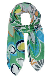Tropical Floral Print Scarf