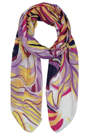 Vibrant Tropical Print Scarf