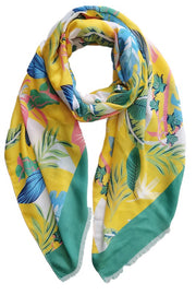 Palm Leaf Print Scarf