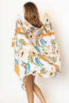 Palm Leaf Print Scarf