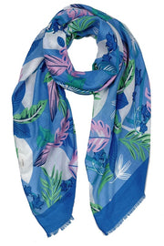 Palm Leaf Print Scarf
