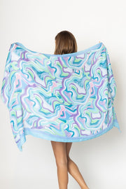 Swirl Abstract Print Scarf