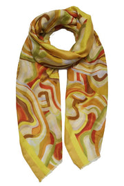 Swirl Abstract Print Scarf