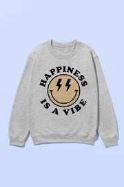 HAPPINESS IS A VIBE SWEATSHIRT PLUS SIZE