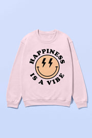 HAPPINESS IS A VIBE SWEATSHIRT PLUS SIZE