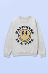 HAPPINESS IS A VIBE SWEATSHIRT PLUS SIZE