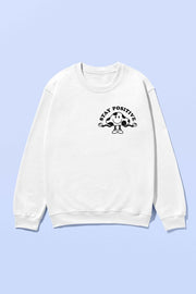 STAY POSITIVE MUSHROOM GRAPHIC SWEATSHIRT