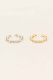Crystal Cuff Earrings