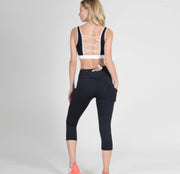 Black Capri Workout Leggings