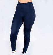 Blue fleece leggings