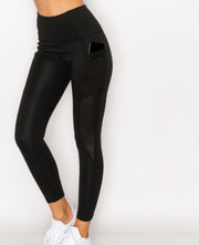 Black Tech Pocket Workout leggings