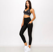 Black Tech Pocket Workout leggings