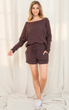 Dark Purple Lounge Set