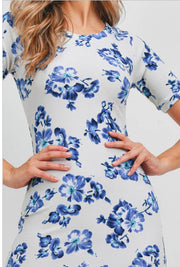 Blue Floral Dress