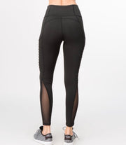 Black Solid Workout Leggings