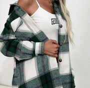 Plaid Flannel Shacket Jacket