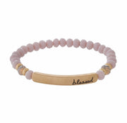 Blessed pink bracelet