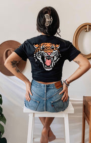 Tiger Print Graphic Tee