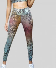 Animal print workout leggings