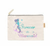 Mermaid Print Cosmetic Bag