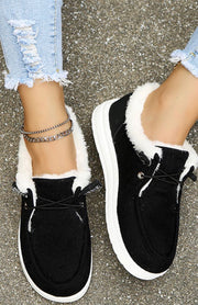 Fluffy Flat Slip On Shoes Booties