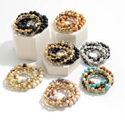 Set of 5 Stackable Stretch Bracelets