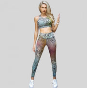 Animal print workout leggings