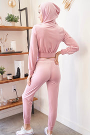 Dusty Rose Jacket & Jagger Pants Set