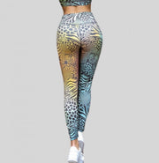 Animal print workout leggings