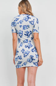 Blue Floral Dress