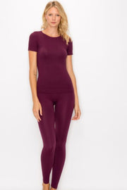 Burgundy Yoga Set