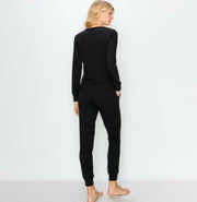 Black Jogger Lounge Wear