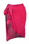 Women's lightweight solid sheer beach skirt sarong.