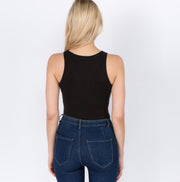 Seamless Black Bodysuit
