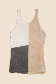 Color blocked cami top